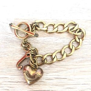 Juicy couture gold charm bracelet